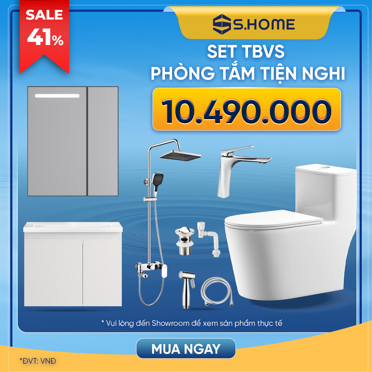 Combo Phòng Tắm Hiện Đại 10.490K
